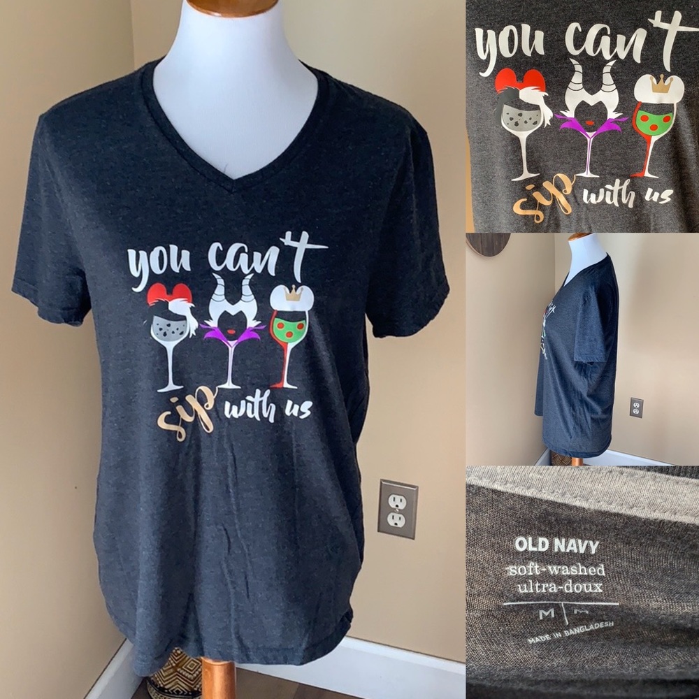 Villains “you can’t sip with us” graphic tee.